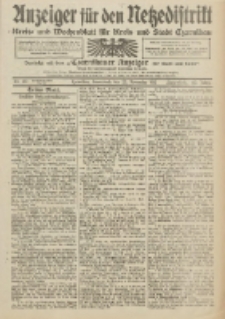 Anzeiger für den Netzedistrikt Kreis- und Wochenblatt für Kreis und Stadt Czarnikau 1912.11.23 Jg.60 Nr139