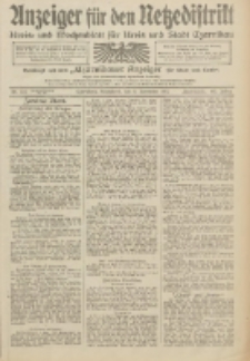Anzeiger f&uuml;r den Netzedistrikt Kreis- und Wochenblatt f&uuml;r Kreis und Stadt Czarnikau 1912.11.09 Jg.60 Nr134