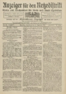 Anzeiger für den Netzedistrikt Kreis- und Wochenblatt für Kreis und Stadt Czarnikau 1912.09.21 Jg.60 Nr112