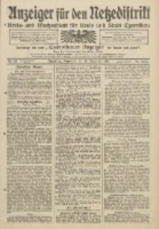Anzeiger für den Netzedistrikt Kreis- und Wochenblatt für Kreis und Stadt Czarnikau 1912.09.28 Jg.60 Nr115