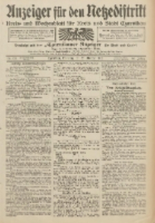 Anzeiger für den Netzedistrikt Kreis- und Wochenblatt für Kreis und Stadt Czarnikau 1912.10.22 Jg.60 Nr125