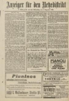 Anzeiger f&uuml;r den Netzedistrikt Kreis- und Wochenblatt f&uuml;r Kreis und Stadt Czarnikau 1912.12.05 Jg.60 Nr144