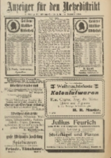 Anzeiger für den Netzedistrikt Kreis- und Wochenblatt für Kreis und Stadt Czarnikau 1912.12.14 Jg.60 Nr148