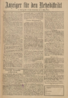 Anzeiger für den Netzedistrikt Kreis- und Wochenblatt für Kreis und Stadt Czarnikau 1912.03.02 Jg.60 Nr27
