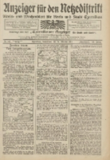 Anzeiger f&uuml;r den Netzedistrikt Kreis- und Wochenblatt f&uuml;r Kreis und Stadt Czarnikau 1912.10.26 Jg.60 Nr127