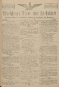 Wreschener Stadt und Kreisblatt: amtlicher Anzeiger für Wreschen, Miloslaw, Strzalkowo und Umgegend 1917.03.20 Nr37