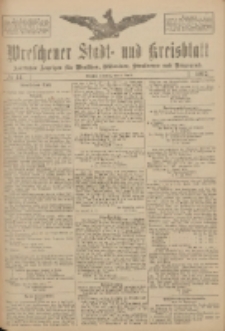Wreschener Stadt und Kreisblatt: amtlicher Anzeiger f&uuml;r Wreschen, Miloslaw, Strzalkowo und Umgegend 1917.04.03 Nr44