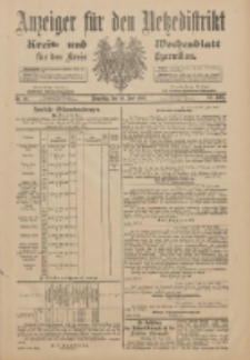 Anzeiger für den Netzedistrikt Kreis- und Wochenblatt für den Kreis Czarnkau 1901.06.20 Jg.49 Nr70