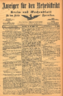 Anzeiger für den Netzedistrikt Kreis- und Wochenblatt für den Kreis Czarnikau 1903.08.13 Jg.51 Nr95