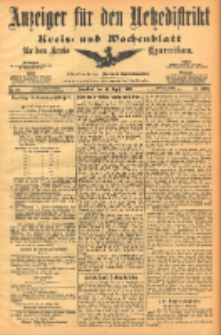 Anzeiger für den Netzedistrikt Kreis- und Wochenblatt für den Kreis Czarnikau 1903.08.15 Jg.51 Nr96