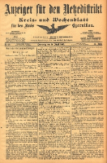 Anzeiger für den Netzedistrikt Kreis- und Wochenblatt für den Kreis Czarnikau 1903.08.20 Jg.51 Nr98