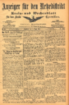 Anzeiger für den Netzedistrikt Kreis- und Wochenblatt für den Kreis Czarnikau 1903.08.22 Jg.51 Nr99