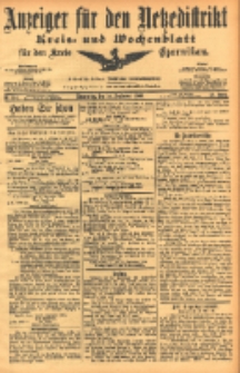 Anzeiger für den Netzedistrikt Kreis- und Wochenblatt für den Kreis Czarnikau 1904.09.29 Jg.52 Nr114