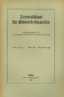 Zentralblatt für Bibliothekswesen. 1930.08-09 Jg.47 heft 8-9