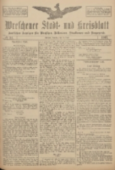 Wreschener Stadt und Kreisblatt: amtlicher Anzeiger f&uuml;r Wreschen, Miloslaw, Strzalkowo und Umgegend 1917.04.24 Nr54
