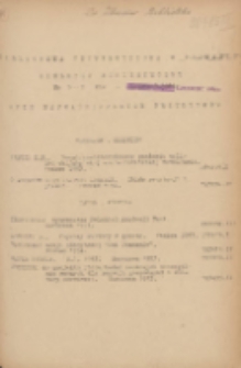 Biuletyn Biblioteczny.Spis Najważniejszych Przybytk&oacute;w 1954 maj/czerwiec Nr5/6