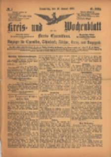 Kreis- und Wochenblatt für den Kreis Czarnikau: Anzeiger für Czarnikau, Schönlanke, Filehne, Kreuz, und Umgegend. 1895.01.10 Jg.43 Nr4
