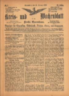 Kreis- und Wochenblatt für den Kreis Czarnikau: Anzeiger für Czarnikau, Schönlanke, Filehne, Kreuz, und Umgegend. 1895.01.19 Jg.43 Nr8