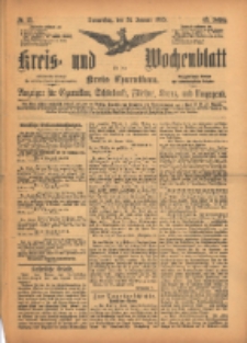 Kreis- und Wochenblatt für den Kreis Czarnikau: Anzeiger für Czarnikau, Schönlanke, Filehne, Kreuz, und Umgegend. 1895.01.31 Jg.43 Nr13