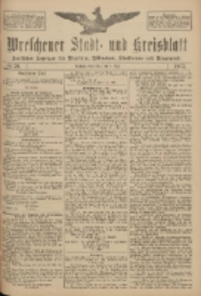 Wreschener Stadt und Kreisblatt: amtlicher Anzeiger f&uuml;r Wreschen, Miloslaw, Strzalkowo und Umgegend 1917.05.31 Nr72