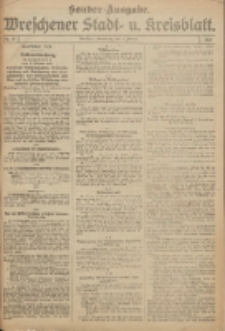 Wreschener Stadt und Kreisblatt: amtlicher Anzeiger f&uuml;r Wreschen, Miloslaw, Strzalkowo und Umgegend 1917.02.08 Nr18