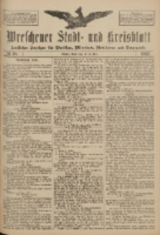 Wreschener Stadt und Kreisblatt: amtlicher Anzeiger f&uuml;r Wreschen, Miloslaw, Strzalkowo und Umgegend 1917.06.14 Nr78