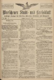 Wreschener Stadt und Kreisblatt: amtlicher Anzeiger f&uuml;r Wreschen, Miloslaw, Strzalkowo und Umgegend 1917.07.31 Nr98