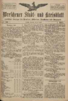 Wreschener Stadt und Kreisblatt: amtlicher Anzeiger f&uuml;r Wreschen, Miloslaw, Strzalkowo und Umgegend 1917.08.25 Nr109