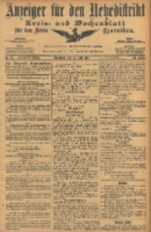 Anzeiger f&uuml;r den Netzedistrikt Kreis- und Wochenblatt f&uuml;r den Kreis Czarnikau 1906.07.28 Jg.54 Nr87