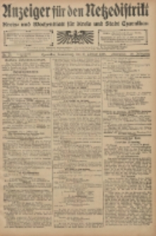 Anzeiger für den Netzedistrikt Kreis- und Wochenblatt für den Kreis und Stadt Czarnikau 1908.02.27 Jg.56 Nr25