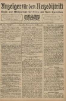 Anzeiger für den Netzedistrikt Kreis- und Wochenblatt für den Kreis und Stadt Czarnikau 1908.03.03 Jg.56 Nr27