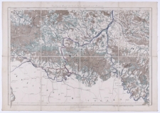 Administrativ Karte von den königreichnen Galizien und Lodomerien mit dem Grossherzogthume Krakau und den Herzogthümern Auschwitz, Zator und Bukowina in 60 Blättern. , Seiner keiserlichen Hoheit dem durchlauchtigsten Erzherzog Carl Ludwig in tiefster Ehrfurch gewidmet von Carl Kummerer Ritter von Kummersberg k.k. Hauptmann. Bl.27 , Umgebung von Alt- und Neu Sandec Łącko, Krościenko und Piwniczna.