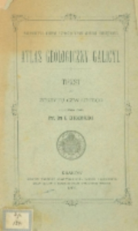 Atlas geologiczny Galicyi. Tekst do zeszytu czwartego (Brustury, Porohy, Dolina, Tuchla, Ökörmezö) opracowany przez E. Dunikowskiego