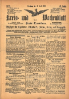 Kreis- und Wochenblatt für den Kreis Czarnikau: Anzeiger für Czarnikau, Schönlanke, Filehne, Kreuz, und Umgegend. 1895.07.09 Jg.43 Nr78
