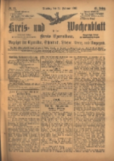 Kreis- und Wochenblatt für den Kreis Czarnikau: Anzeiger für Czarnikau, Schönlanke, Filehne, Kreuz, und Umgegend. 1895.02.12 Jg.43 Nr18