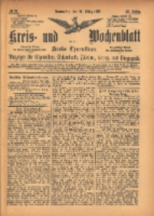 Kreis- und Wochenblatt für den Kreis Czarnikau: Anzeiger für Czarnikau, Schönlanke, Filehne, Kreuz, und Umgegend. 1895.03.14 Jg.43 Nr31