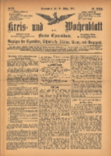 Kreis- und Wochenblatt für den Kreis Czarnikau: Anzeiger für Czarnikau, Schönlanke, Filehne, Kreuz, und Umgegend. 1895.03.16 Jg.43 Nr32
