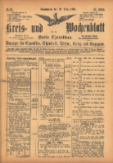 Kreis- und Wochenblatt für den Kreis Czarnikau: Anzeiger für Czarnikau, Schönlanke, Filehne, Kreuz, und Umgegend. 1895.03.23 Jg.43 Nr36