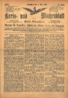 Kreis- und Wochenblatt für den Kreis Czarnikau: Anzeiger für Czarnikau, Schönlanke, Filehne, Kreuz, und Umgegend. 1895.05.04 Jg.43 Nr52