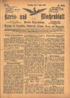 Kreis- und Wochenblatt für den Kreis Czarnikau: Anzeiger für Czarnikau, Schönlanke, Filehne, Kreuz, und Umgegend. 1895.05.07 Jg.43 Nr53