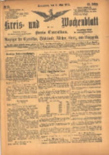 Kreis- und Wochenblatt für den Kreis Czarnikau: Anzeiger für Czarnikau, Schönlanke, Filehne, Kreuz, und Umgegend. 1895.05.11 Jg.43 Nr55