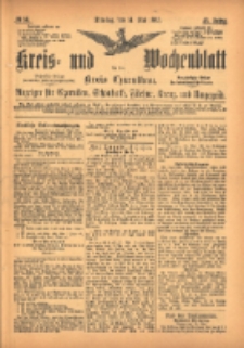 Kreis- und Wochenblatt für den Kreis Czarnikau: Anzeiger für Czarnikau, Schönlanke, Filehne, Kreuz, und Umgegend. 1895.05.14 Jg.43 Nr56