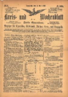 Kreis- und Wochenblatt für den Kreis Czarnikau: Anzeiger für Czarnikau, Schönlanke, Filehne, Kreuz, und Umgegend. 1895.05.18 Jg.43 Nr58