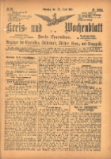 Kreis- und Wochenblatt für den Kreis Czarnikau: Anzeiger für Czarnikau, Schönlanke, Filehne, Kreuz, und Umgegend. 1895.05.21 Jg.43 Nr59