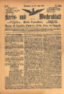 Kreis- und Wochenblatt für den Kreis Czarnikau: Anzeiger für Czarnikau, Schönlanke, Filehne, Kreuz, und Umgegend. 1895.06.22 Jg.43 Nr71