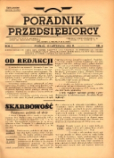 Poradnik Przedsiębiorcy 1933.11.15 R.1 Nr4