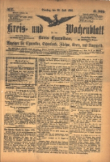 Kreis- und Wochenblatt für den Kreis Czarnikau: Anzeiger für Czarnikau, Schönlanke, Filehne, Kreuz, und Umgegend. 1895.07.30 Jg.43 Nr87