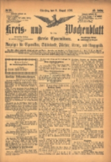 Kreis- und Wochenblatt für den Kreis Czarnikau: Anzeiger für Czarnikau, Schönlanke, Filehne, Kreuz, und Umgegend. 1895.08.06 Jg.43 Nr90
