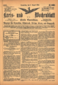 Kreis- und Wochenblatt für den Kreis Czarnikau: Anzeiger für Czarnikau, Schönlanke, Filehne, Kreuz, und Umgegend. 1895.08.08 Jg.43 Nr91