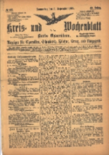 Kreis- und Wochenblatt für den Kreis Czarnikau: Anzeiger für Czarnikau, Schönlanke, Filehne, Kreuz, und Umgegend. 1895.09.05 Jg.43 Nr103